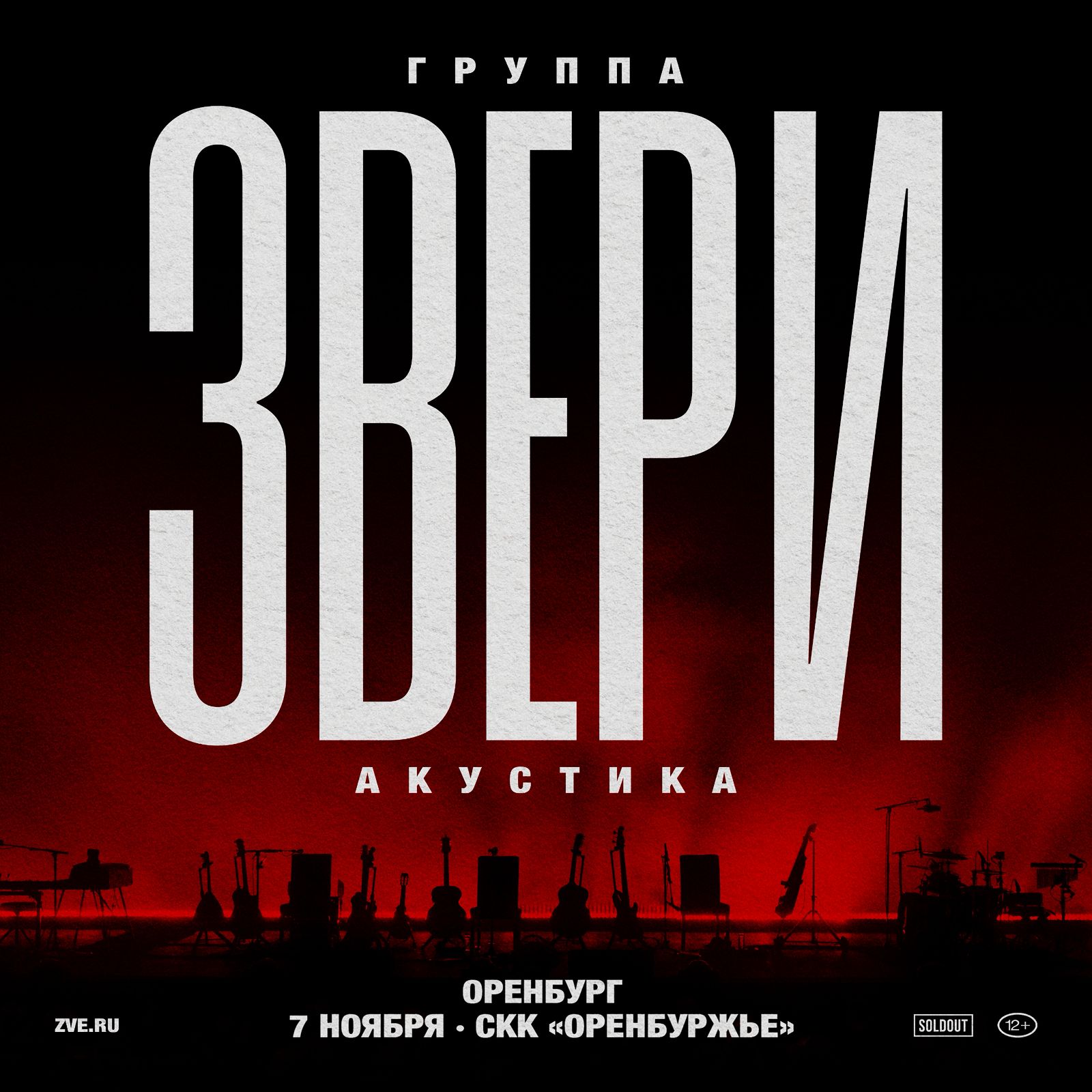Концерт группы Звери в Оренбурге
